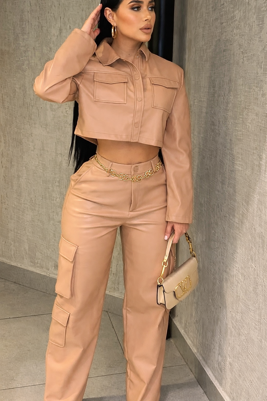 conjunto couro