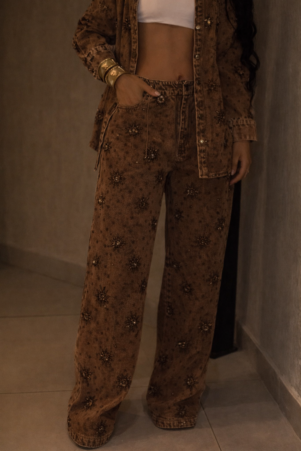 Conjunto Jeans Crystal Sienna