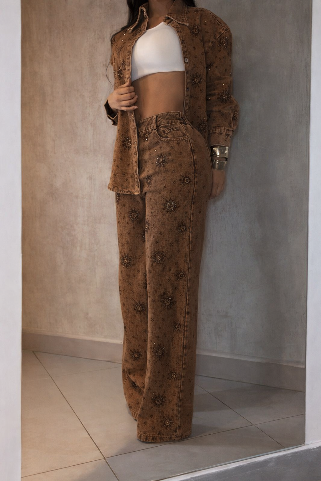 Conjunto Jeans Crystal Sienna
