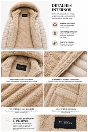 Blusa Puffer Forrada Impermeável