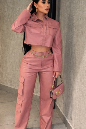 conjunto couro