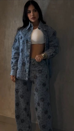 Conjunto Jeans Crystal Sienna